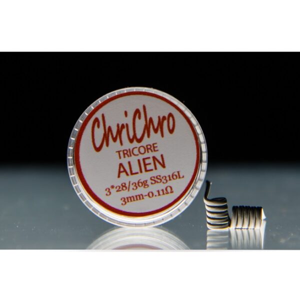 PREMADE COILS TRICORE ALIEN SS316L 0.11 OHM CHRICHRO
